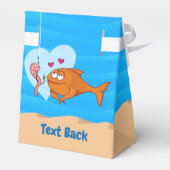 Vis en aas in liefde gunst box bedankdoosjes (Achterkant)