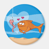 Vis en aas in liefde magneten (Voorkant)