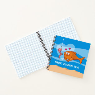 Vis en aas in liefde notitieboek
