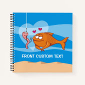 Vis en aas in liefde notitieboek (Voorkant)