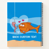 Vis en aas in liefde notitieboek (Achterkant)