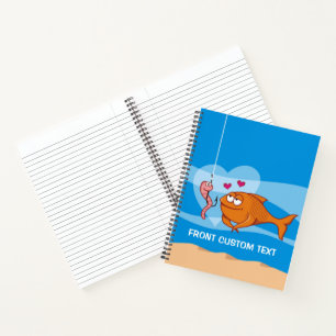 Vis en aas in liefde notitieboek