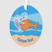 Vis en aas in liefde Ornament (voorkant)