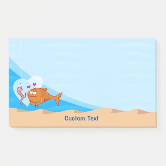 Vis en aas in liefde post-it® notes (Voorkant)