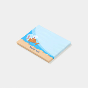 Vis en aas in liefde post-it® notes