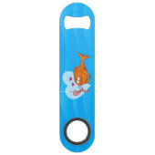 Vis en aas in Love Bar Key Speed Flessenopener (Voorkant)