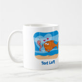 Vis en aas in Love Coffee Mok (Links)