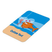 Vis en aas in Love Magnet Magneet (Linkerzijde)