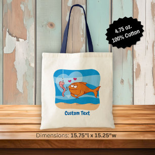 Vis en Aas in Love Tote Bag