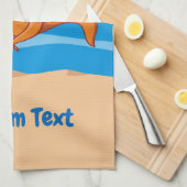 Vis en aas in Love Towel Theedoek (Quarter Fold)