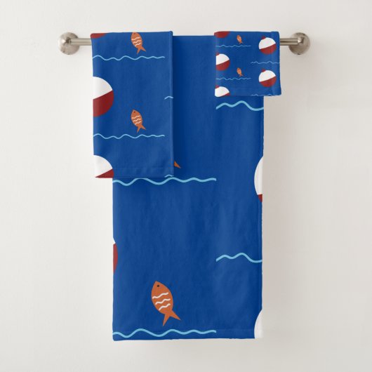 Vis en Aas Kinderbadkamer Bad Handdoek (Insitu)