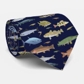 Vis en aas stropdas (Opgerold)