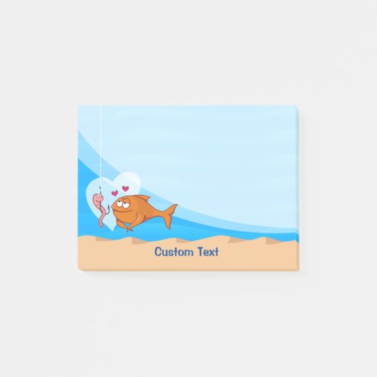 Vis en aas verliefd post-it® notes (Voorkant)