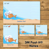 Vis en aas verliefd post-it® notes
