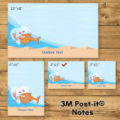 Vis en aas verliefd post-it® notes