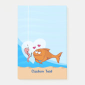 Vis en aas verliefd post-it® notes (Voorkant)