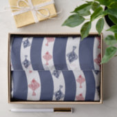 Vis en blauwe strepen tissuepapier (Geschenk)