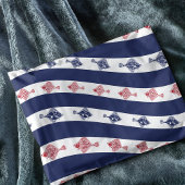 Vis en blauwe strepen tissuepapier