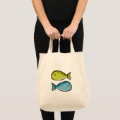 Vis en bomen boodschappentas tote bag (Voorkant (product))
