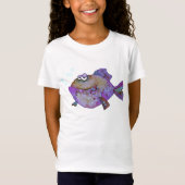 Vis en bubbels t-shirt (Voorkant)