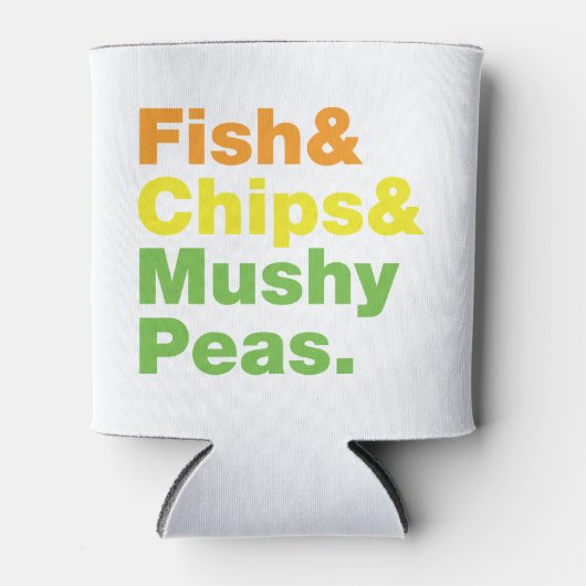 Vis en champignons. blikjeskoeler (Voorkant)