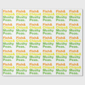 Vis en champignons. cadeaupapier (Vlak)