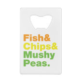 Vis en champignons. creditkaart flessenopener (Achterkant)