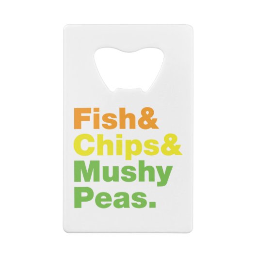 Vis en champignons. creditkaart flessenopener (Achterkant)