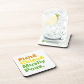 Vis en champignons. drankjes onderzetter (Rechterzijde)