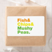 Vis en champignons. etiket (Insitu)