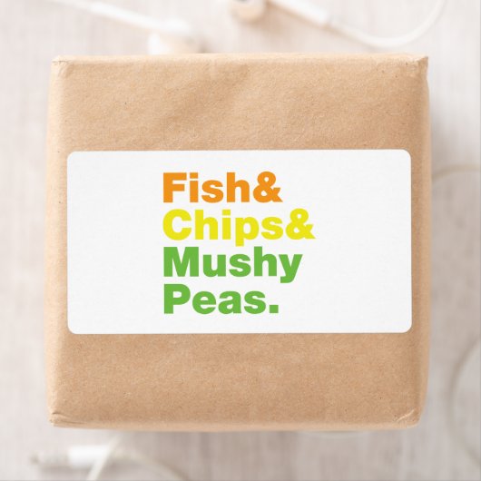 Vis en champignons. etiket (Insitu)