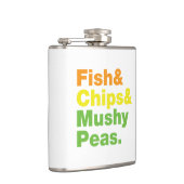 Vis en champignons. heupfles (Rechts)