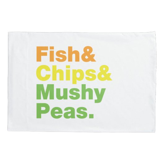 Vis en champignons. kussensloop (Achterkant)