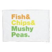 Vis en champignons. kussensloop (Voorkant)