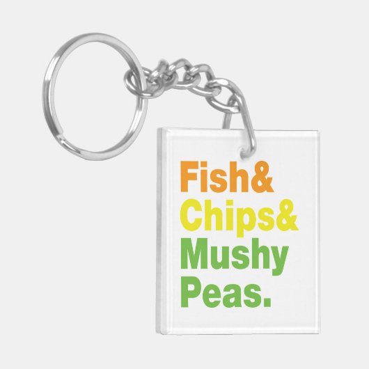 Vis en champignons. sleutelhanger (Voorkant Links)