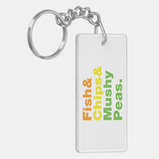 Vis en champignons. sleutelhanger (Voorkant Links)