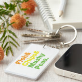 Vis en champignons. sleutelhanger (Voorkant Rechts)