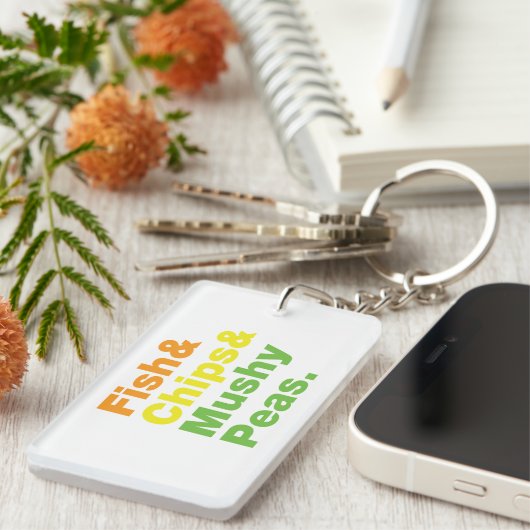 Vis en champignons. sleutelhanger (Voorkant Rechts)