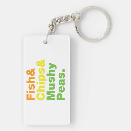 Vis en champignons. sleutelhanger (achterkant)