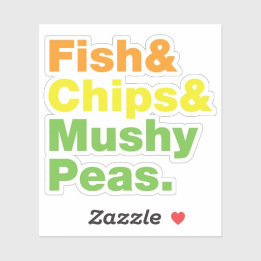 Vis en champignons. sticker (Vel)