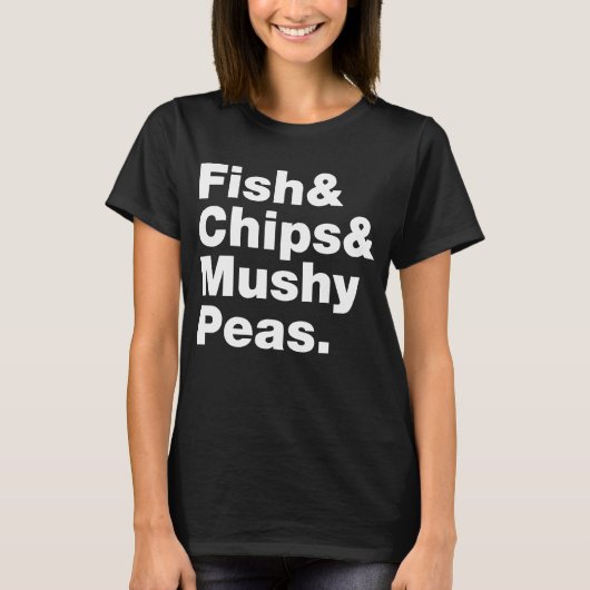 Vis en champignons. t-shirt (Voorkant)