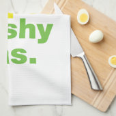 Vis en champignons. theedoek (Quarter Fold)