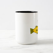 Vis en chic. tweekleurige koffiemok (Center)