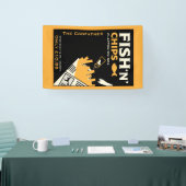 Vis En Chip Cafe Restaurant Zakelijk Spandoek (Beurs)