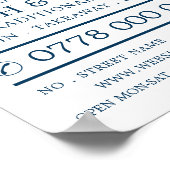 Vis- en Chip-winkelrestaurant Adverteren Poster (Hoek)