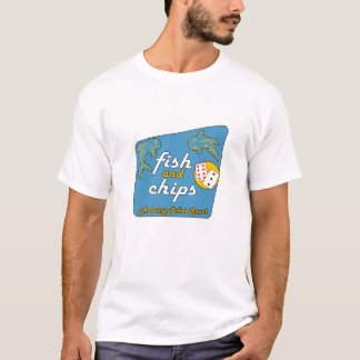 Vis en chips "A Tasty Poker Snack" T-shirt