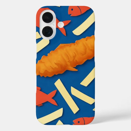 Vis en chips Case-Mate iPhone case (Achterkant)