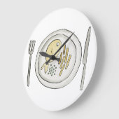 Vis en chips grote klok (Hoek)