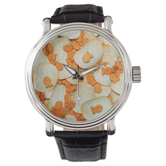 Vis en chips horloge (Voorkant)