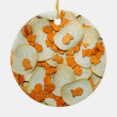 Vis en chips keramisch ornament (Achterkant)